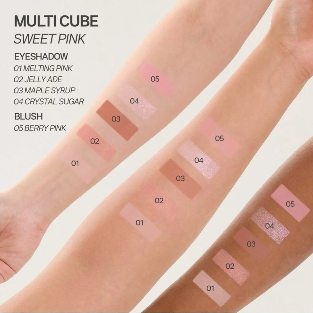 I’m Meme Multi Cube Eyeshadow & Blush in Sweet Pink - Korean Beauty